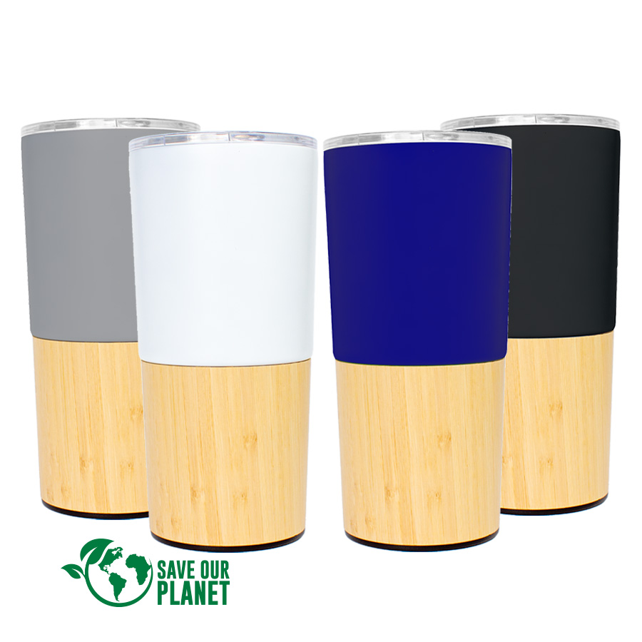 Mug metálico/bamboo 