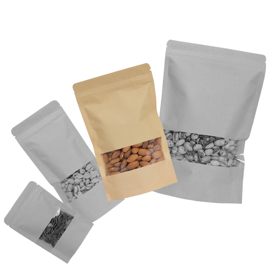 Bolsa doypack 700ml de papel kraft, para Alimentos