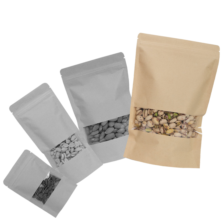 Bolsa doypack 1500ml de papel kraft, para Alimentos