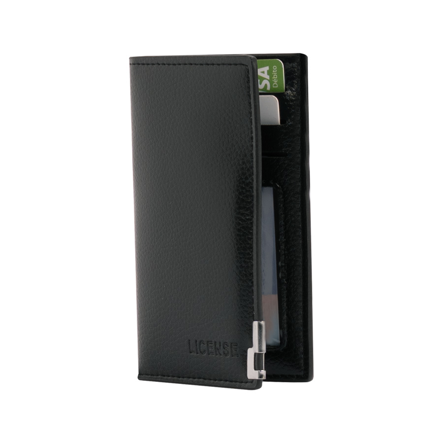 Porta-Tarjetas vertical de Eco-Cuero 