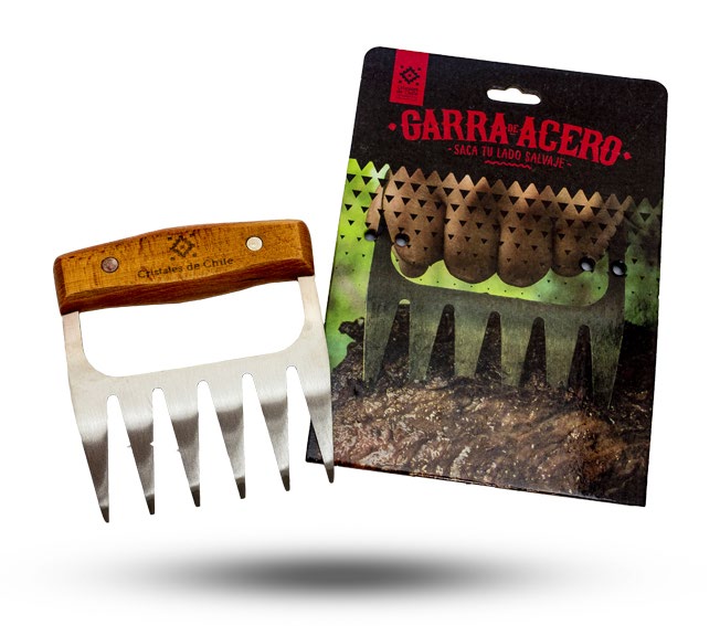 Garra de acero para parrilla 